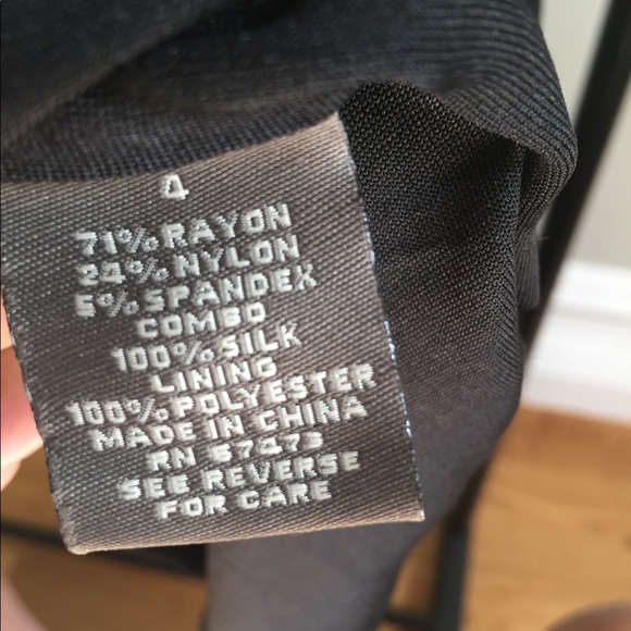 NWT Taylor Silk One Sleeve Black Dress - Picture 5 of 7